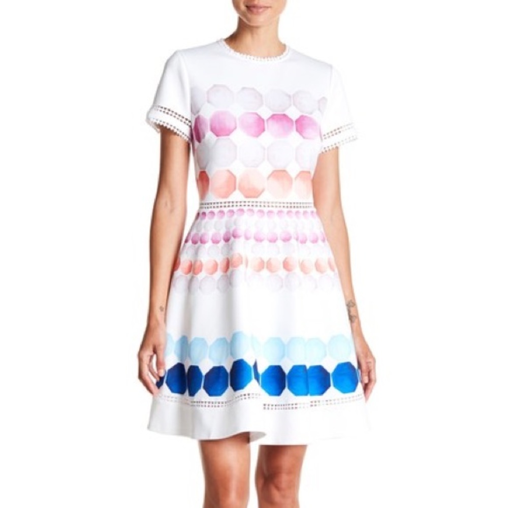 Ted Baker Miley Marina Mosaic Dress